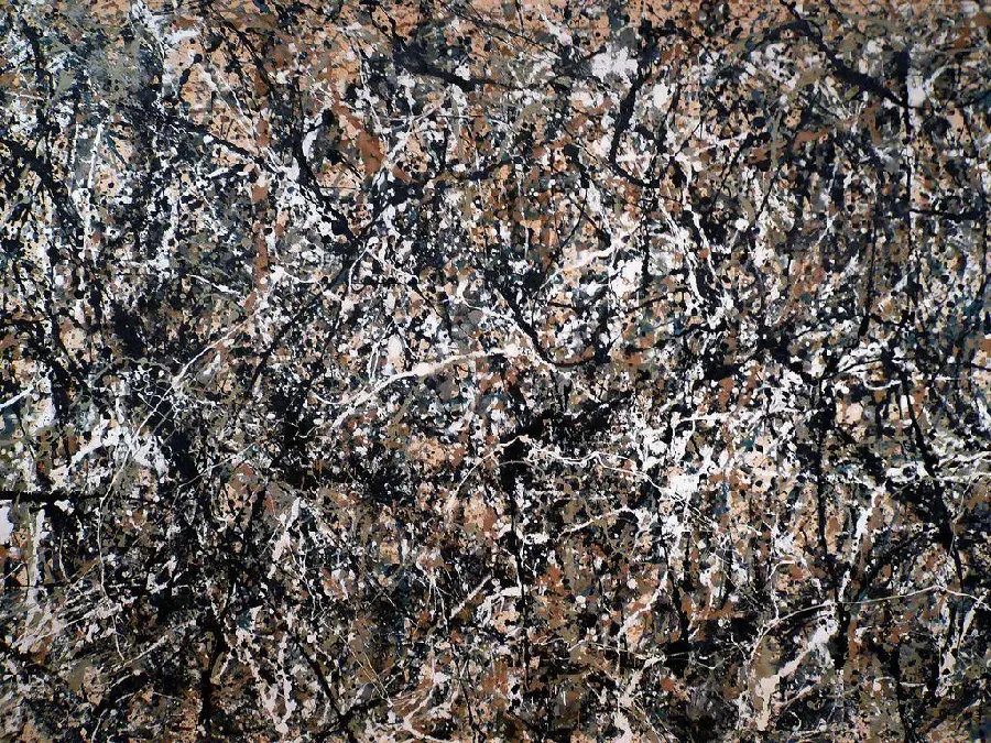 Pollock's drip paintings, the last American avant-garde in the mid-20th century