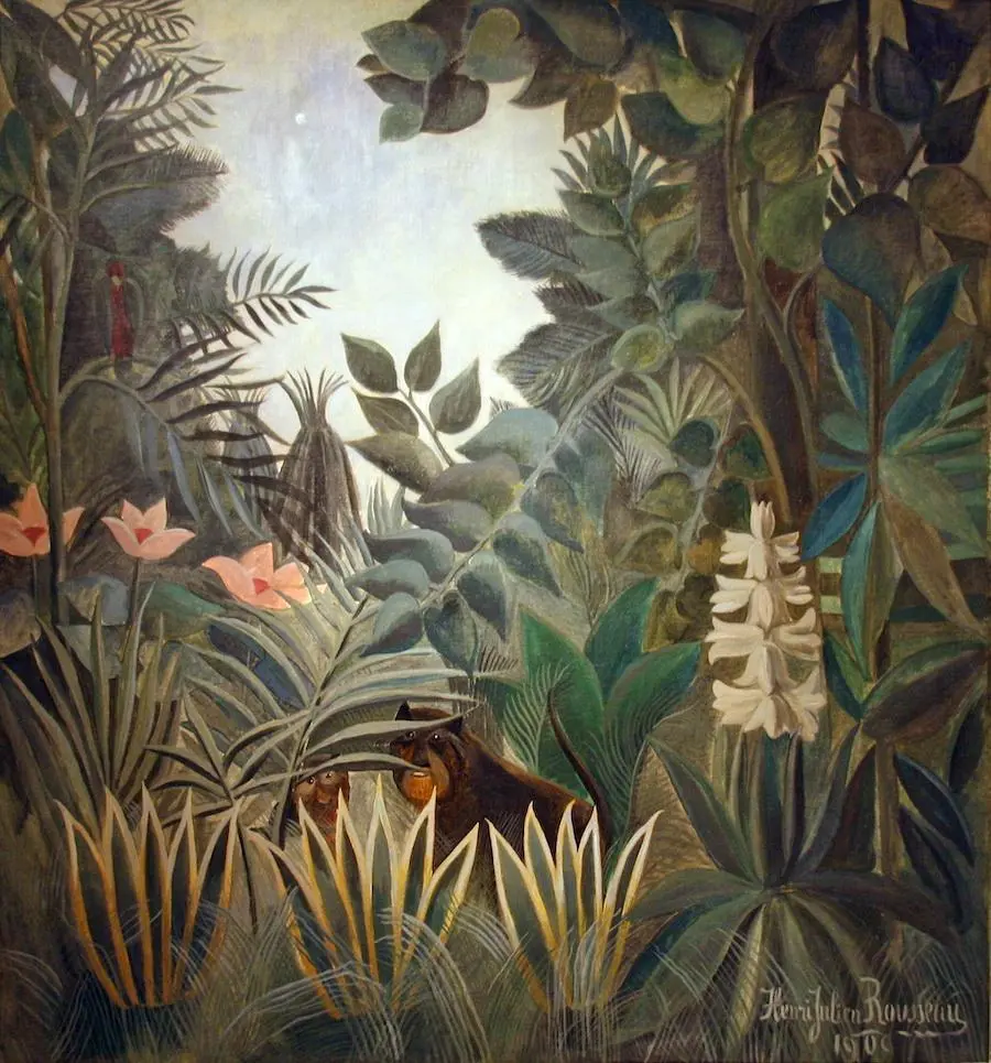 Download free and high-quality photos of the painting The Jungle by Henri Rousseau
