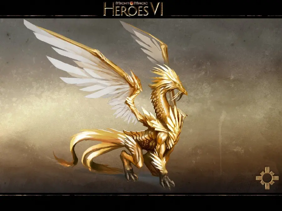 Image of a statue with a golden dragon design with a simple background