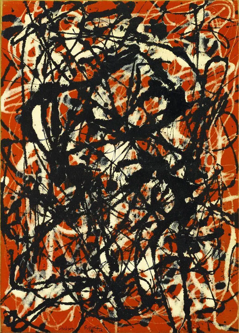 Jackson Pollock Painting 1946,5 Water ArtAmerican Painter Abstract 