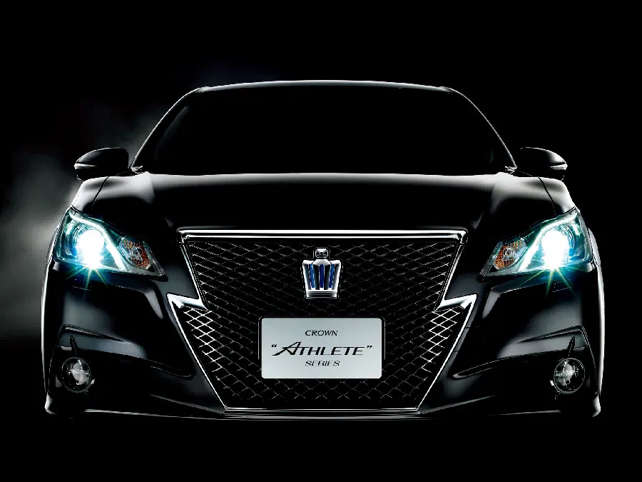 Luxury wallpaper of a luxury Toyota car in a black and dark theme