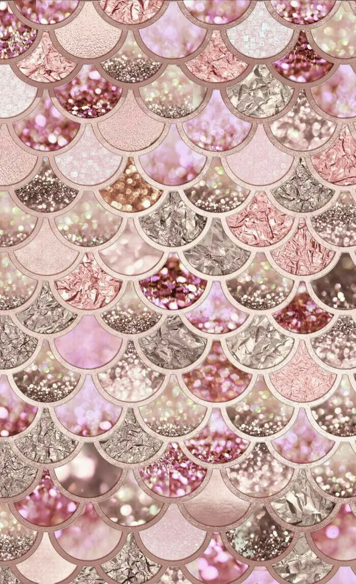 Mermaid Glitter Phone Background
