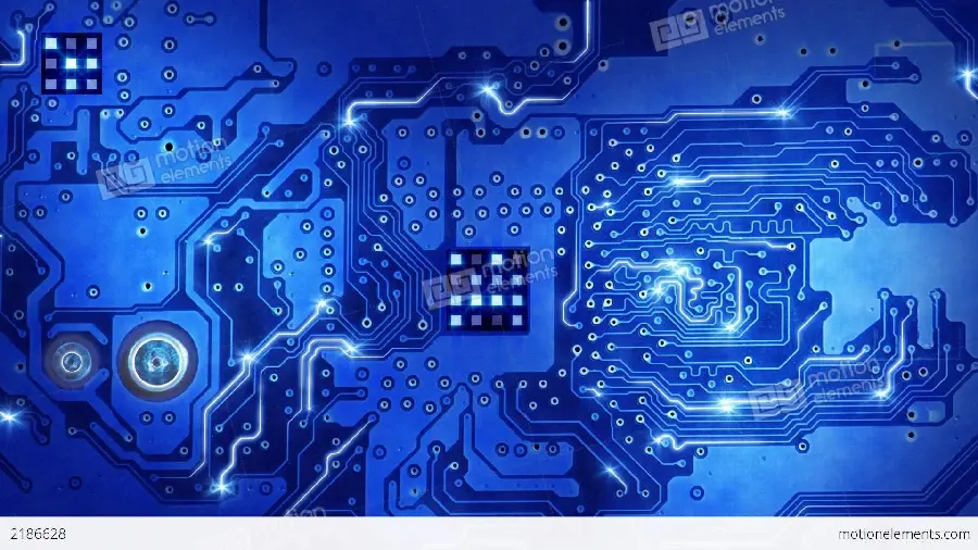A special and interesting image of the moment of establishing a flow of information communication in computer hardware