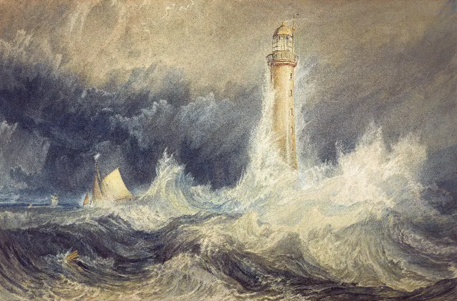 Artistic photo of the Fury of the Sea by William Turner in the highest quality