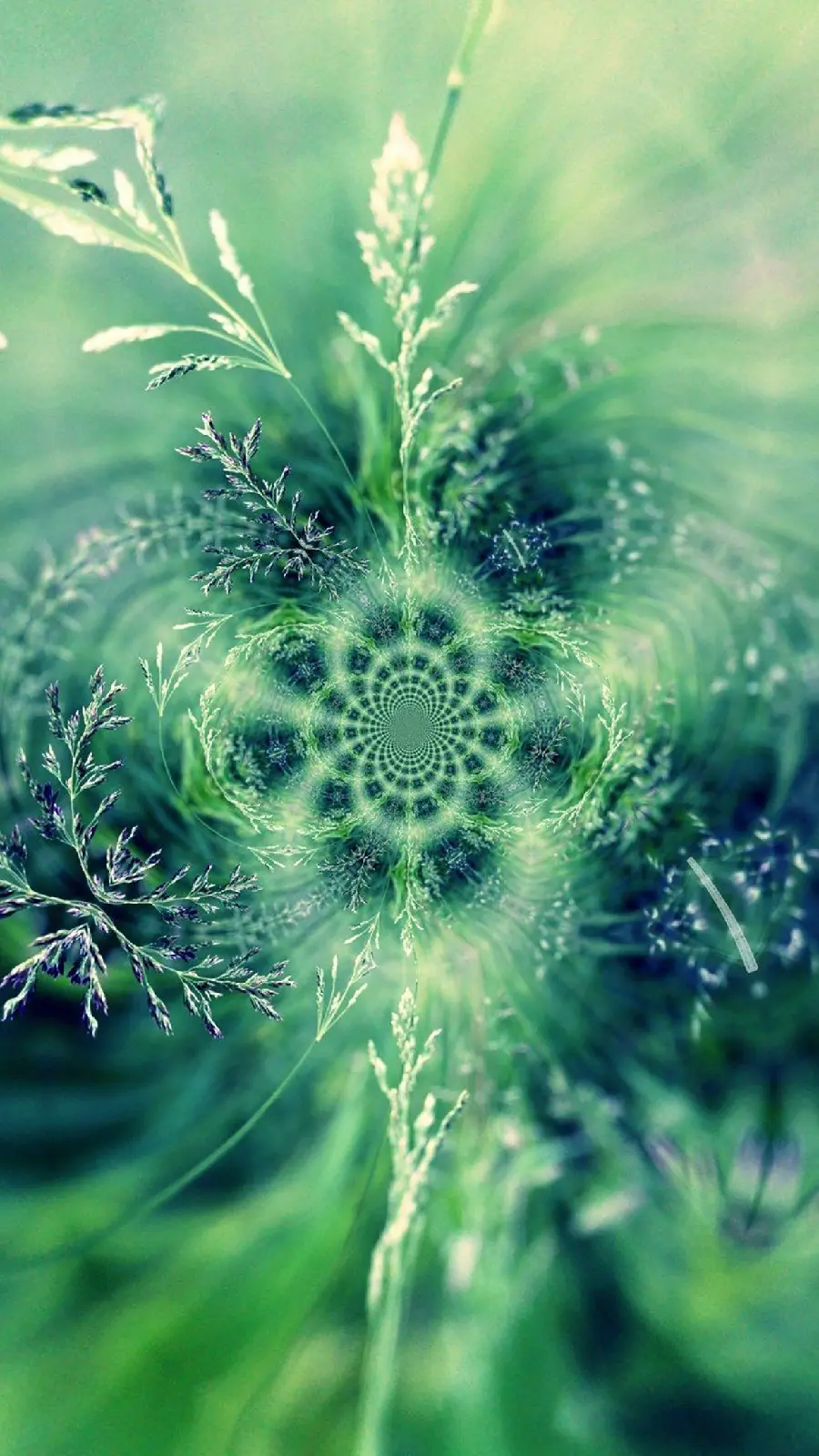 Fractal Design iPhone Wallpaper in a Beautiful Green Theme