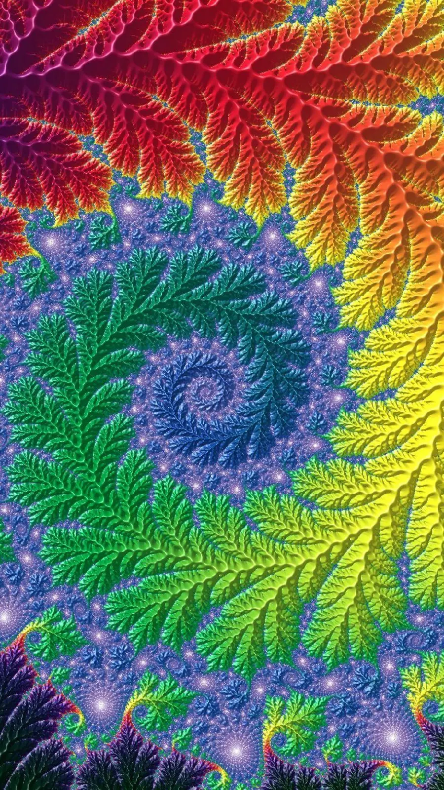 Spectacular stock photo in cheerful and fresh colors of fractal art