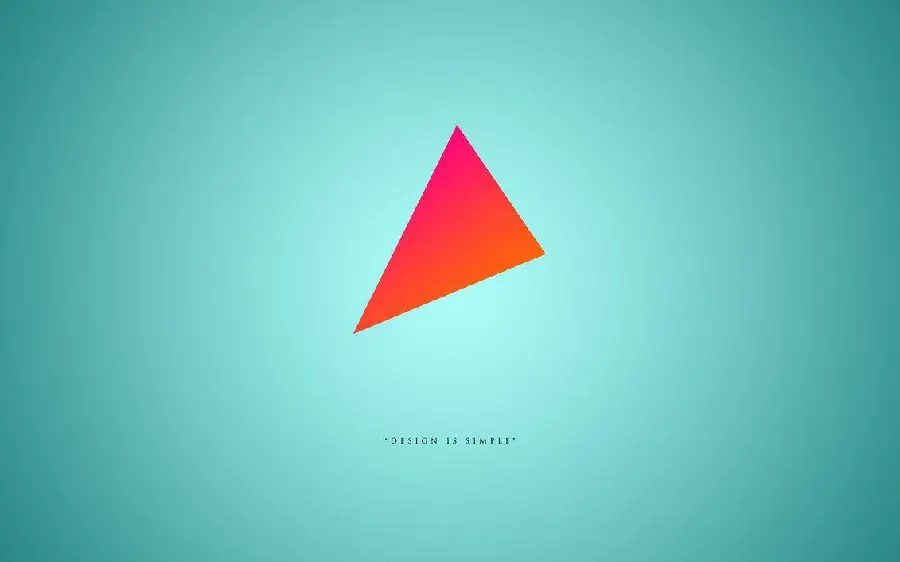 Blue background with Narn triangle designJ Minimalist