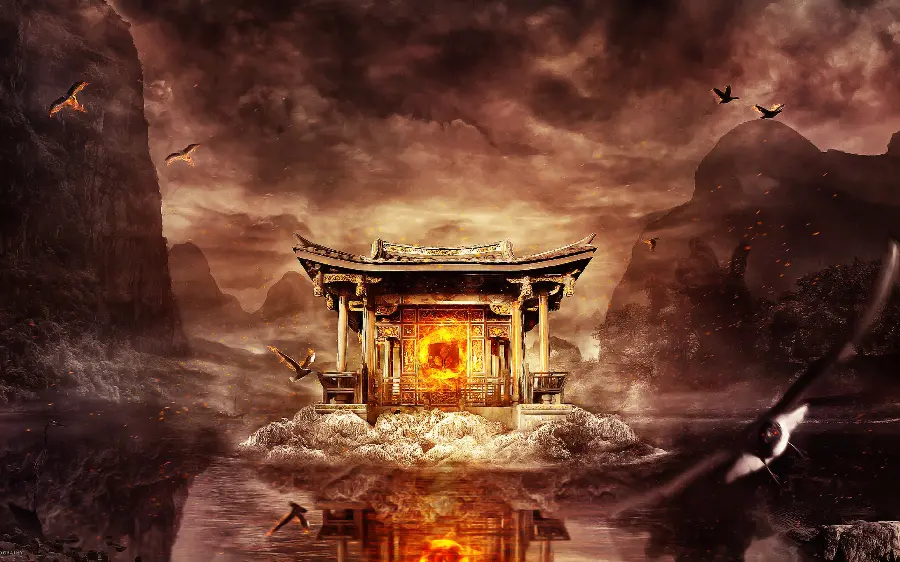 Magic and Creepy Teleport Gate Wallpaper and Background 2024
