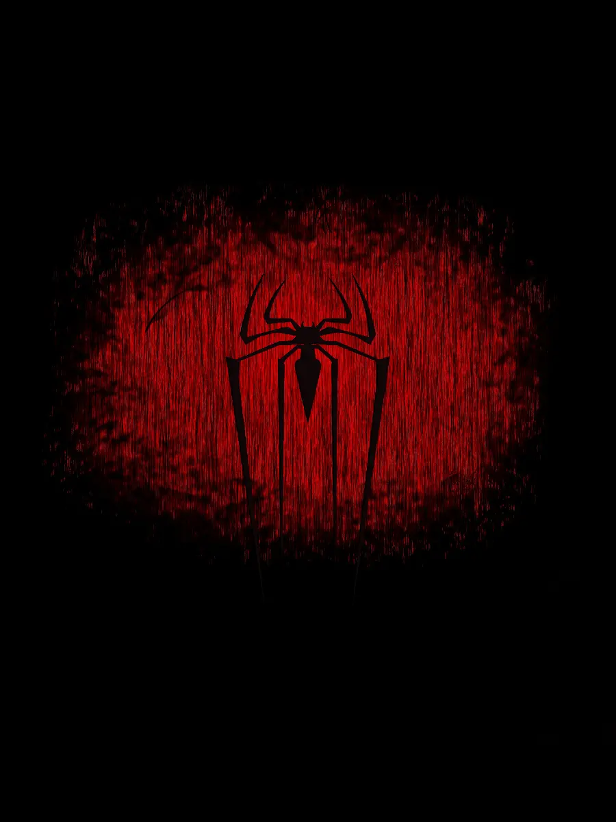The most mysterious wallpaper with a special design Spider-Man logo for boys 