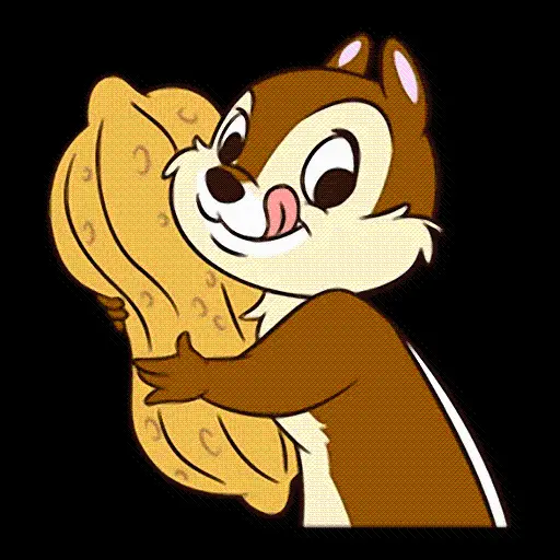 Download a cute cartoon squirrel graphic image in PNG format