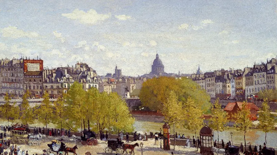Quai du Louvre 1867, by Claude Monet
