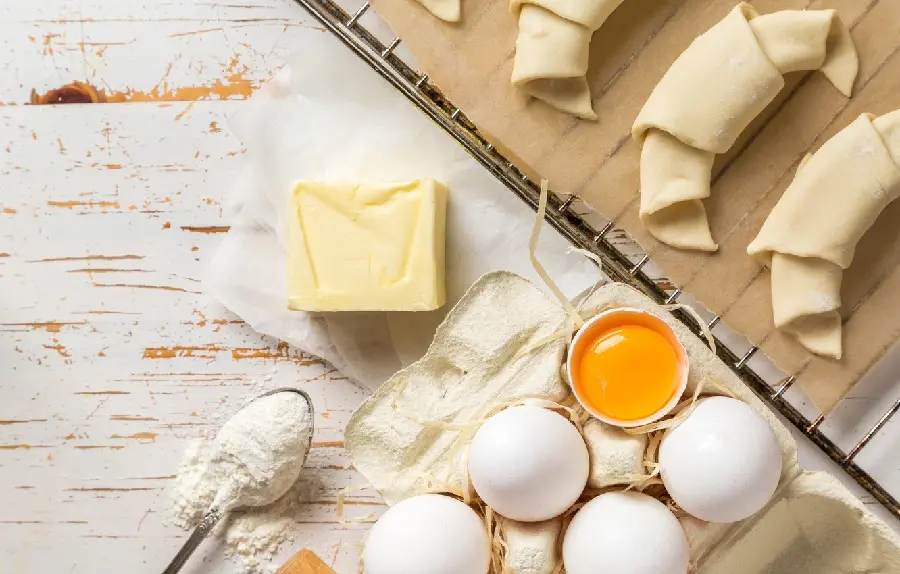 Background image of baking ingredients for Instagram story highlights 