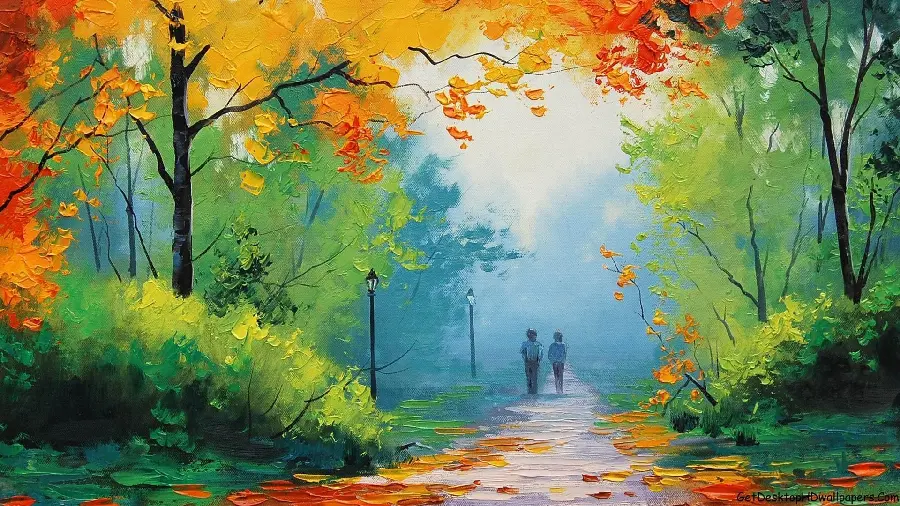 The best image of a lush nature painting with HD quality 
