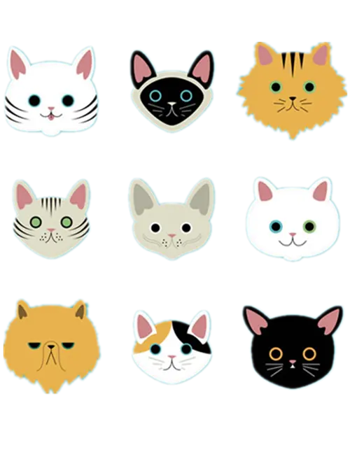 PNG image of chubby and chubby cats