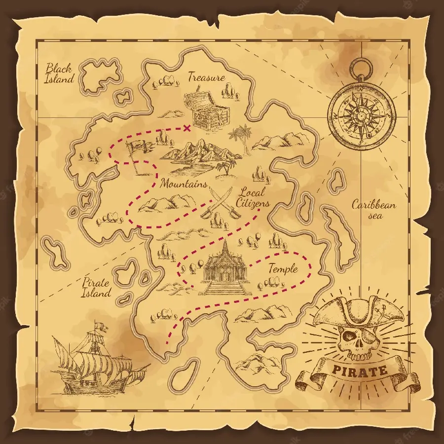 Photo of the strangest real treasure map in full HD quality 