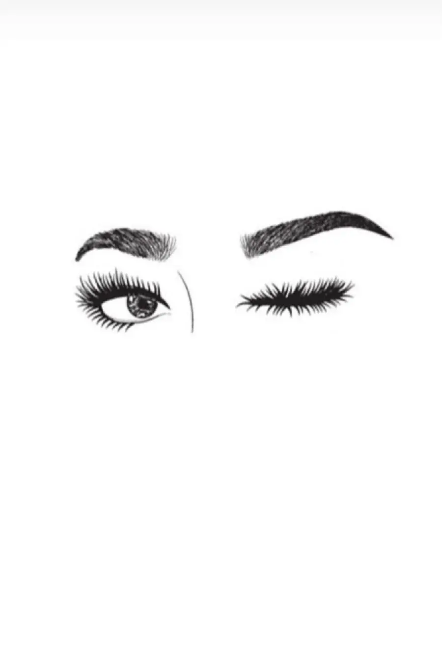 Download Wallpaper Photo of Eyes and Eyebrows with Long and Special Eyelashes 