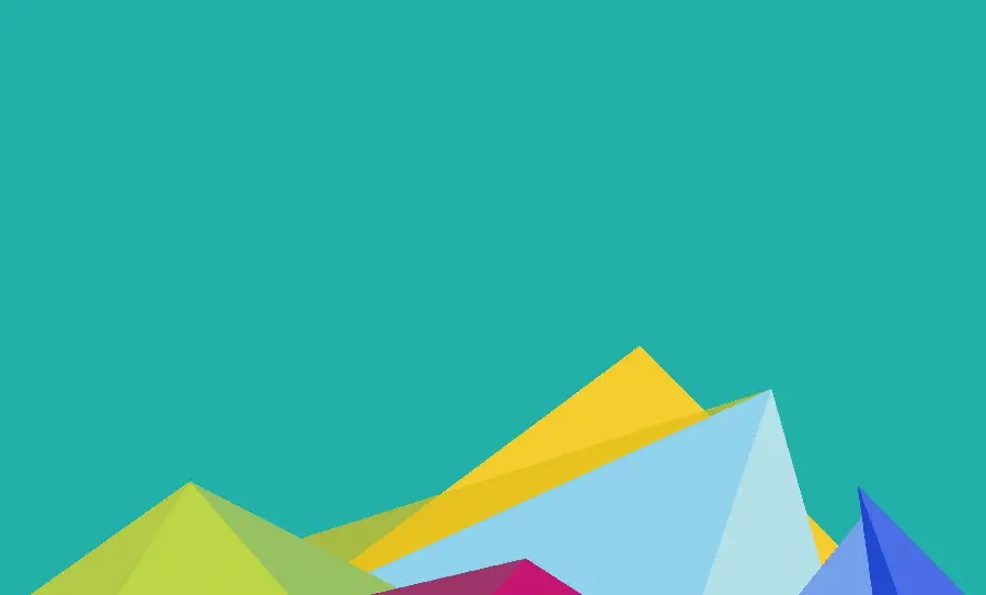 Minimalist colored triangles background