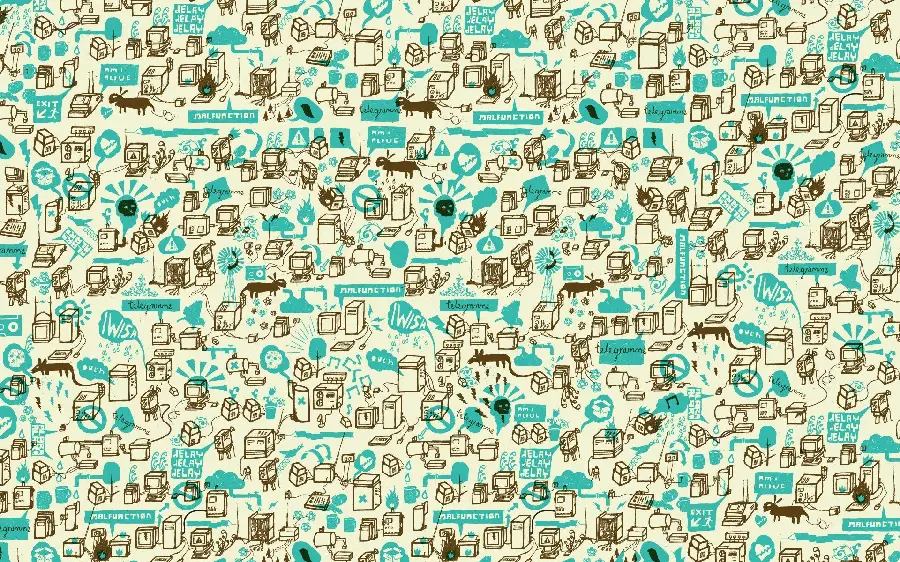 Photo collage idea with small, interesting and spectacular designs and patterns 