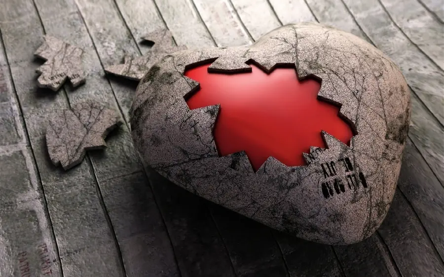 Heart-Surrounded Wallpaper and Background 2024