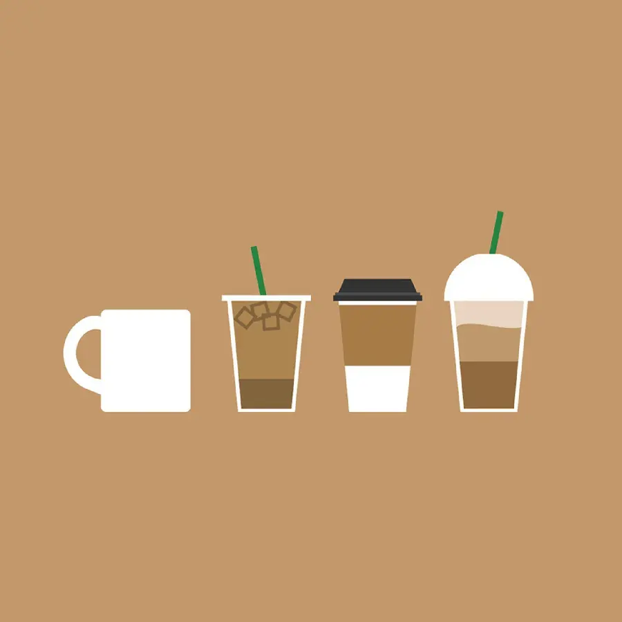 Special graphic and minimalist wallpaper and cute stylish design and juice and ice cream 