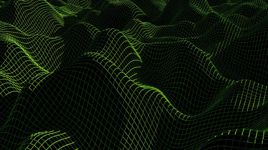 Abstract Geometric 3D Wireframe 3D Wallpaper