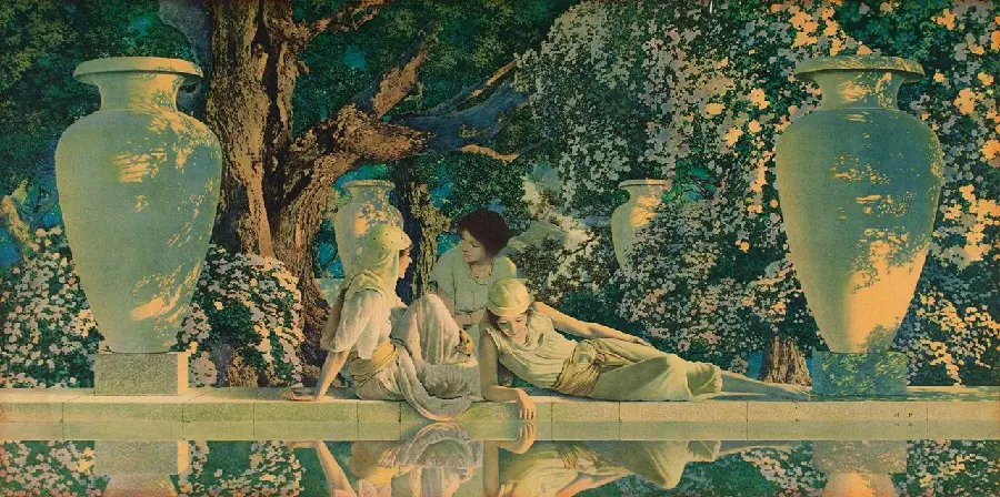 Amazing painting photo by Maxfield Parrish for computer screen