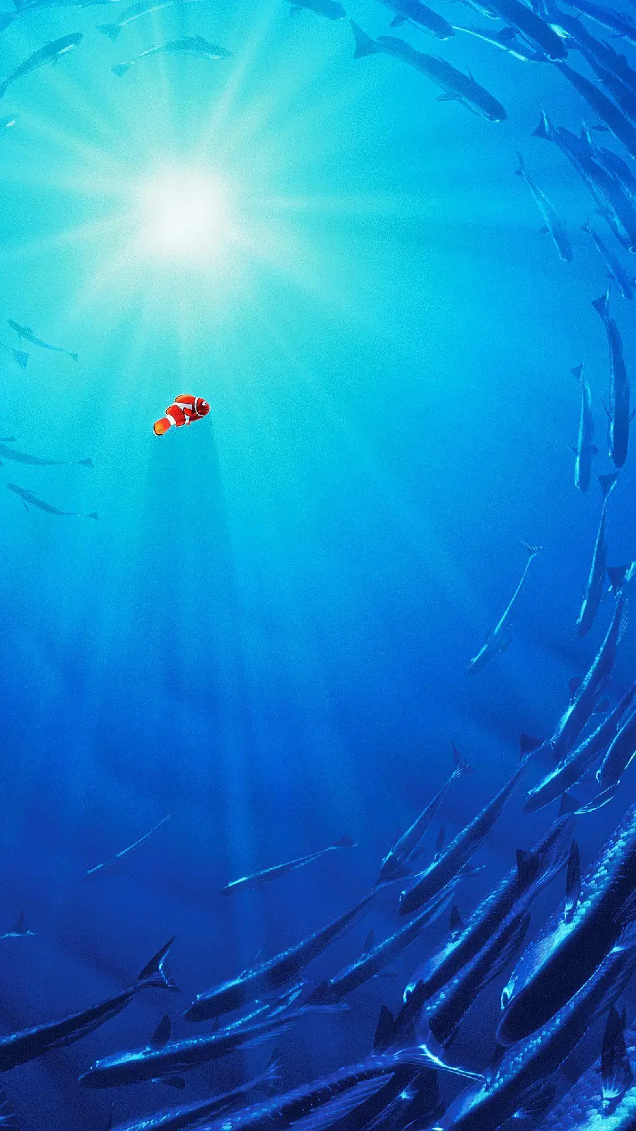 Wallpaper for iPhone from the famous animation Nemo from Walt Disney