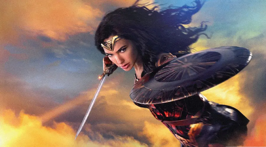 The most interesting wallpaper with a photo of Wonder Woman for mobile and tablet 