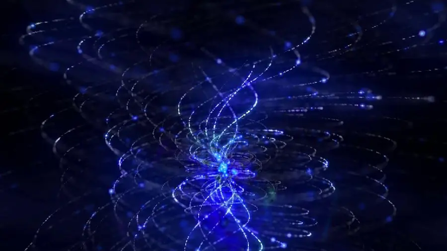 Interesting and spectacular stock image of the current of the galaxy model