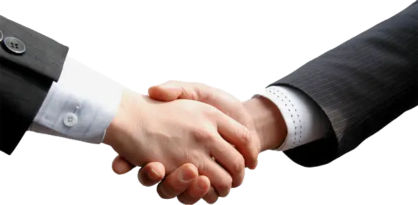 Download PNG image of hand in hand deal making plan