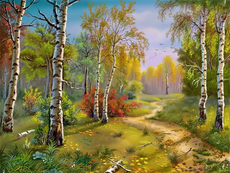 Nature painting photo for decorative wall poster printing
