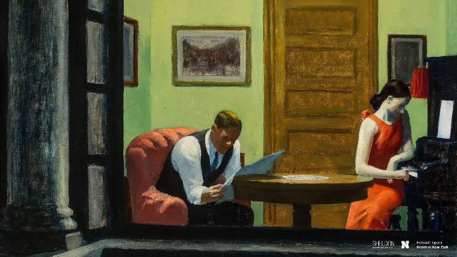 Room Painting in New York, 1932 - Edward Hopper - McGaw Graphics