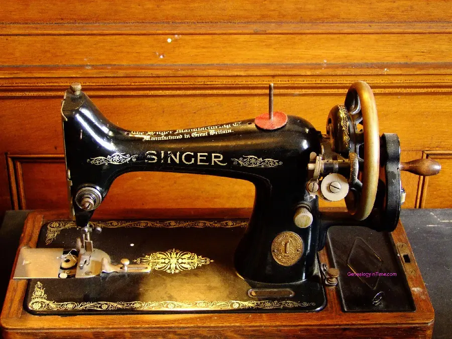 Photo of a classic style home sewing machine for home use