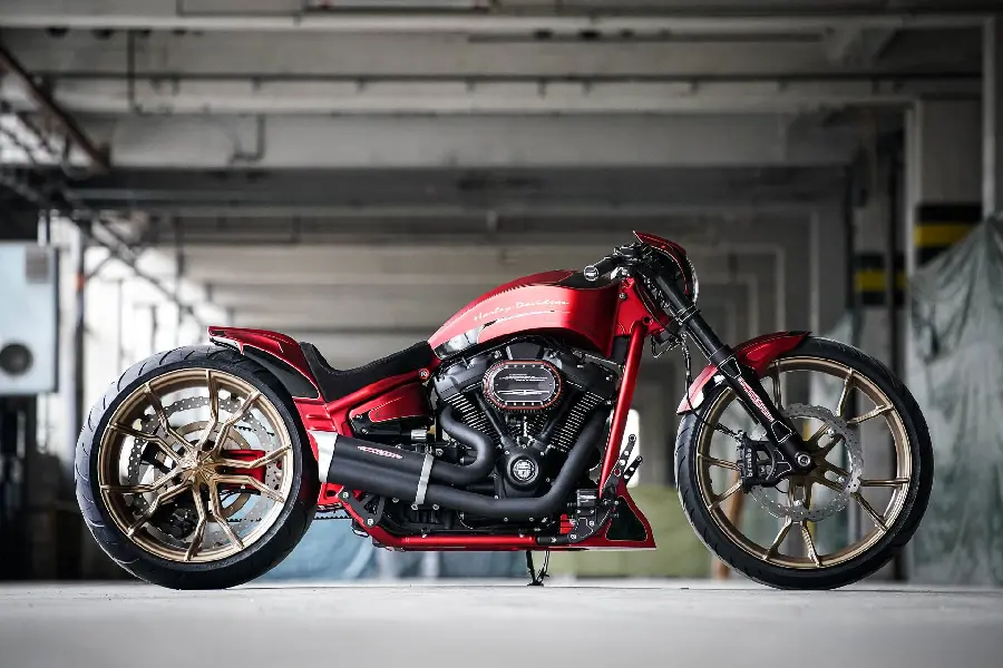 Cool Red HD Motorcycle Image Suitable for Boys Background