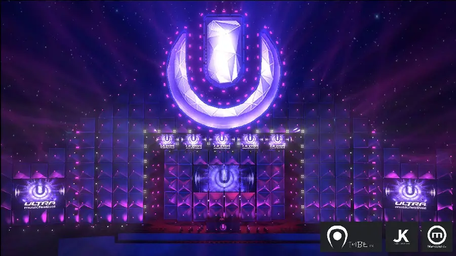  Very cool music festival stock with purple theme free download