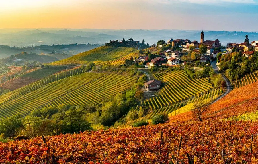 Spectacular background photographed from the top view in Europe