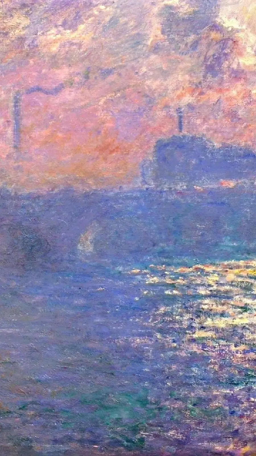 Download beautiful and stylish background for iPhone The sea painting by Claude Monet 