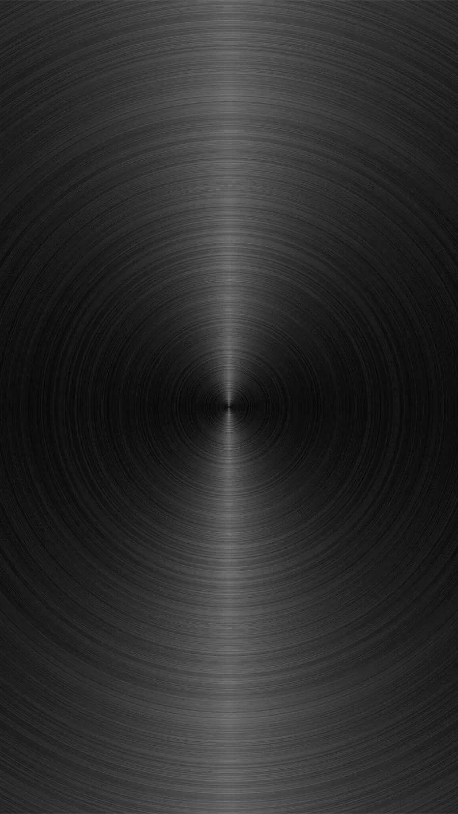 Mobile phone wallpaper with a design and pattern of circular lines in a black theme