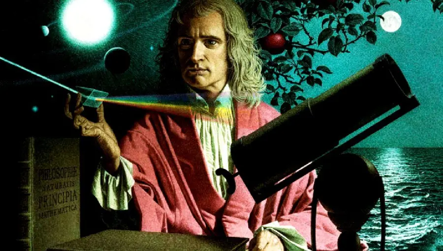 Download beautiful and handsome Isaac Newton photo without effects and editing 