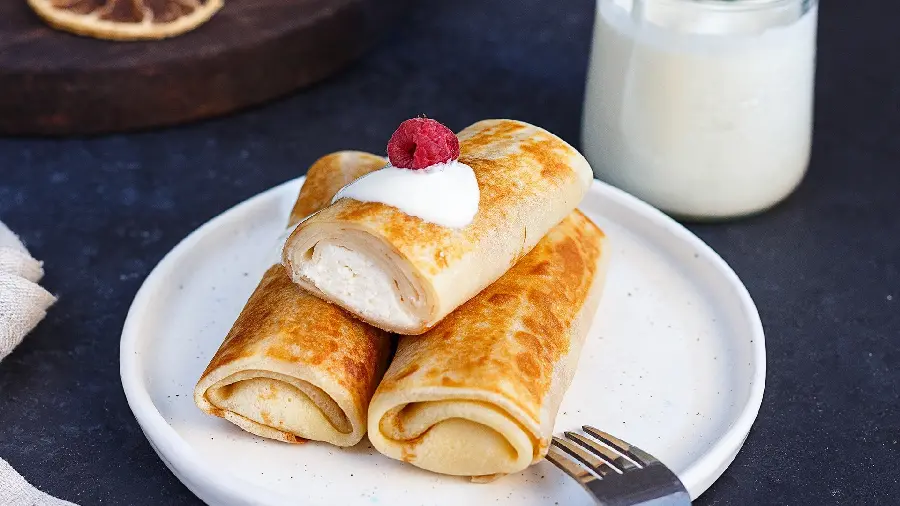 Creamy pancake wallpaper, instant, simple and delicious breakfast, HD quality
