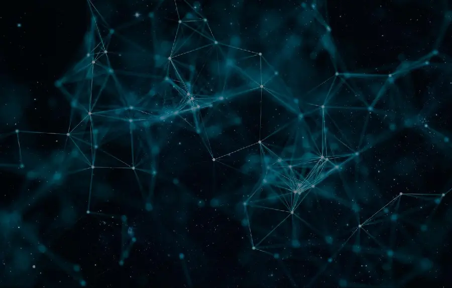 Download the cool and dark profile picture of the blockchain design in high quality 