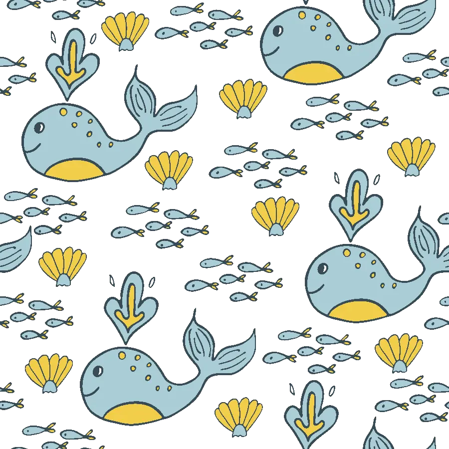 Download new background design Googly and cute whale with the highest quality