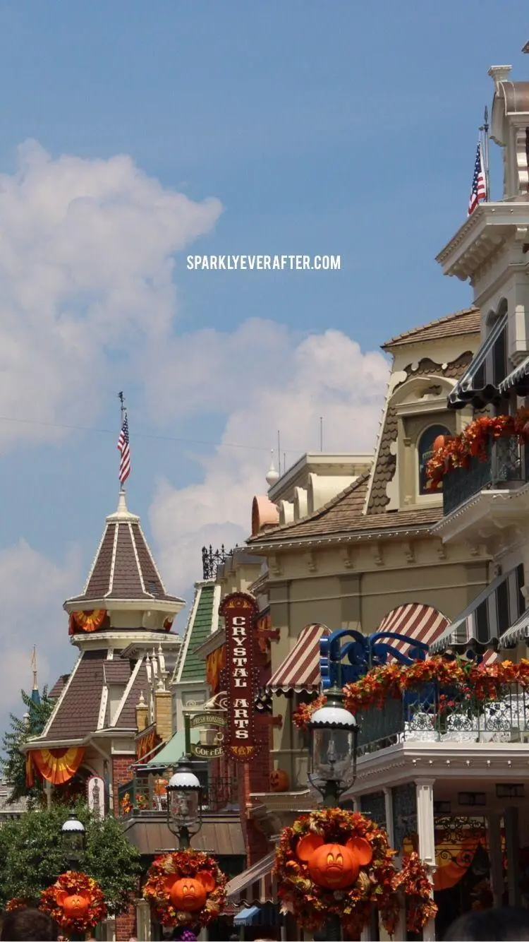 A dreamy wallpaper of Walt Disney's palaces and buildings