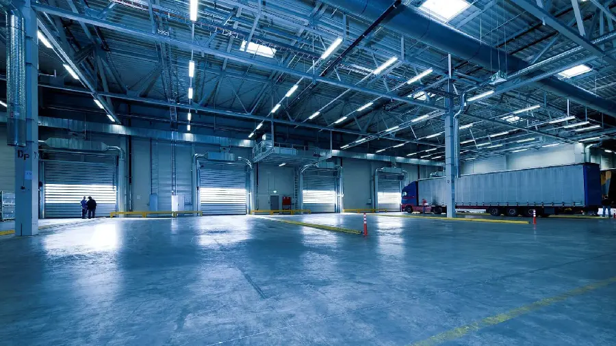 New photo of a building with a steel frame from the inside