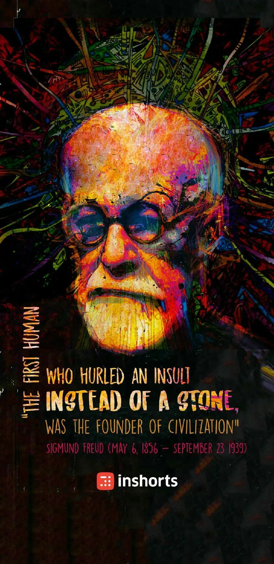 Background image of Dr. Sigmund Freud for profile and wallpaper 