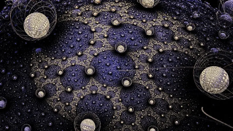 Spectacular background in abstract fractal style for printing