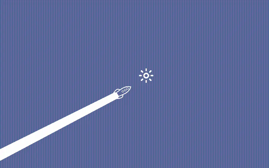 Minimalist Rocket Wallpaper for Use in Cyberspace