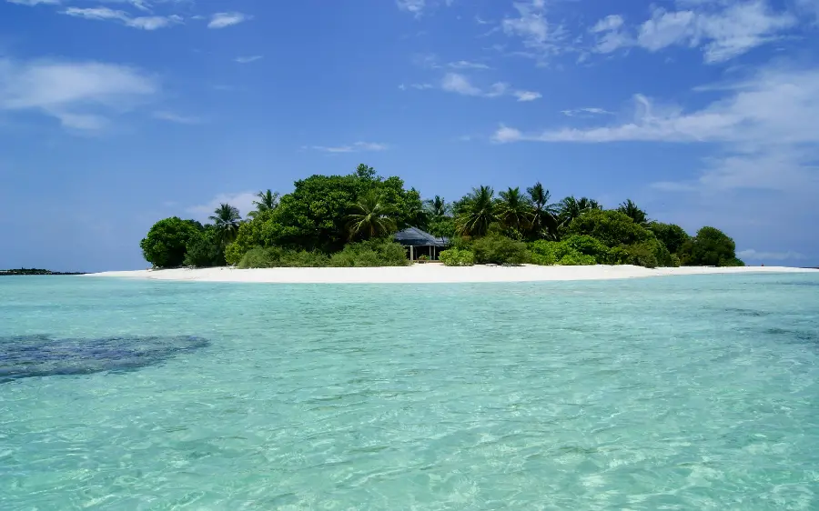 The most attractive stock of an island in the ocean with a beautiful and spectacular view