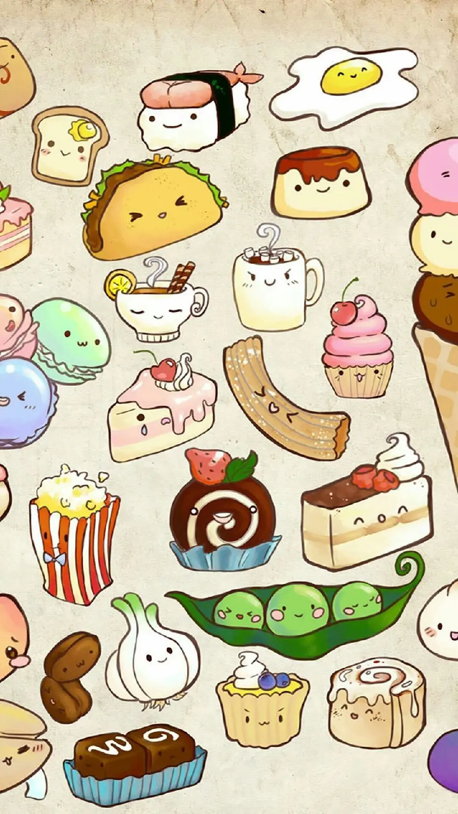 Simple background of delicious sweets and cakes for the highlight cover of the cooking page 