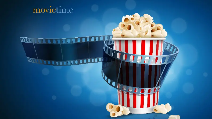 Picture of popcorn in a cinema in ultra high quality